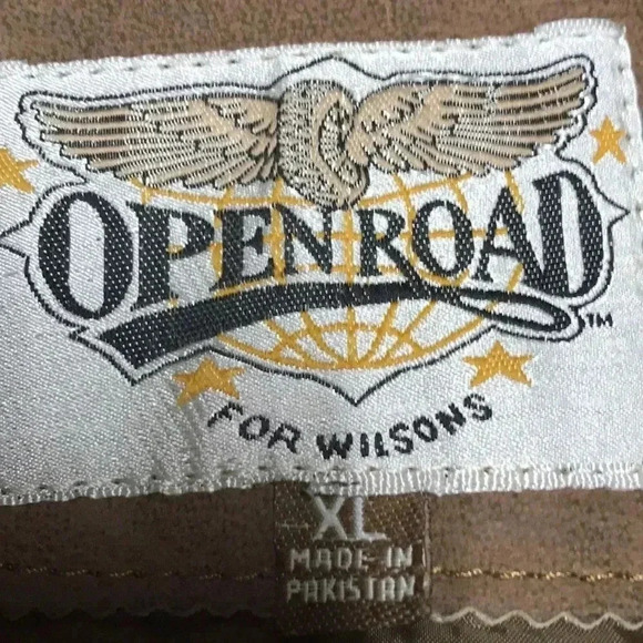 Open Road Wilson’ Vintage Leather Fringe Jacket,XL - Picture 4 of 9